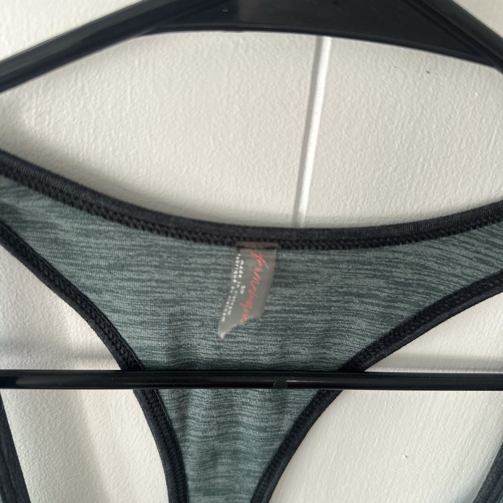 Free People Movement Run Fast Tank Top Heathered Gray Cropped Size XS Athletic - Picture 4 of 11